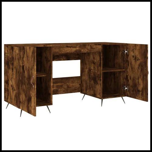 vidaXL Desk 140x50x75 cm Engineered Wood with Ample Storage by vidaXL