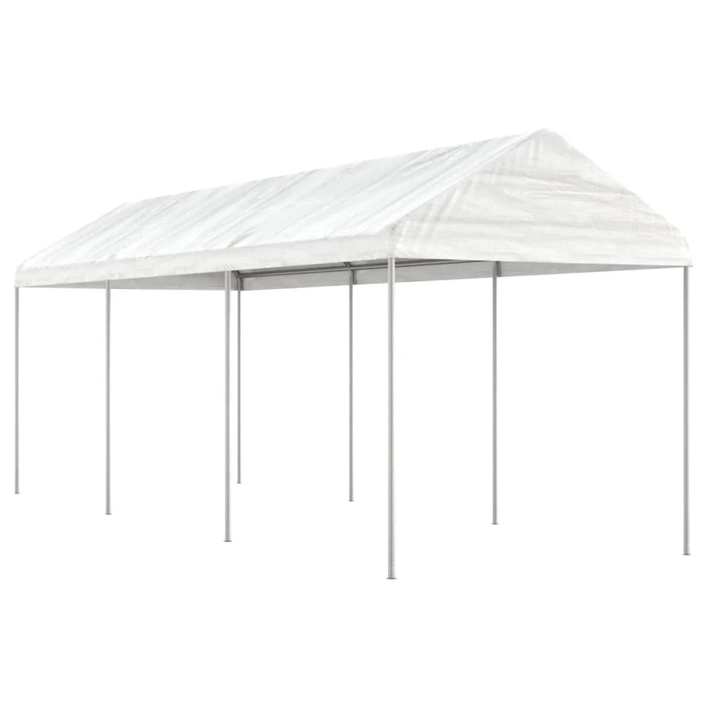 vidaXL vidaXL Gazebo with Roof White 2.28x2.23x2.69 m Polyethylene - Gazebos