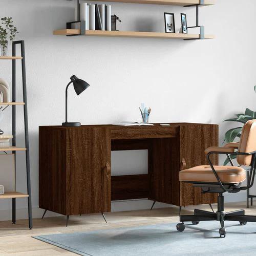 vidaXL vidaXL Desk 140x50x75 cm Engineered Wood with Ample Storage - Uncategorized Desk