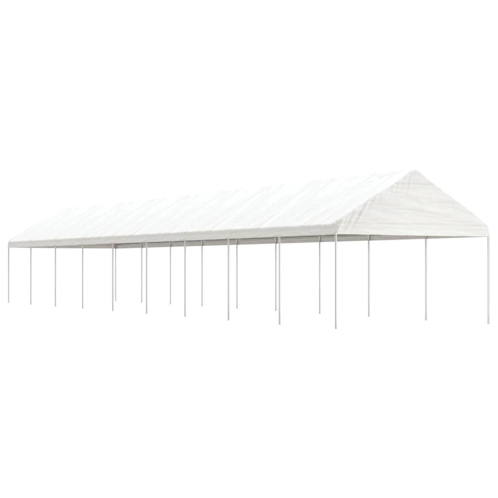 vidaXL Gazebo with Roof White 4.08x2.23x3.22 m Polyethylene by vidaXL