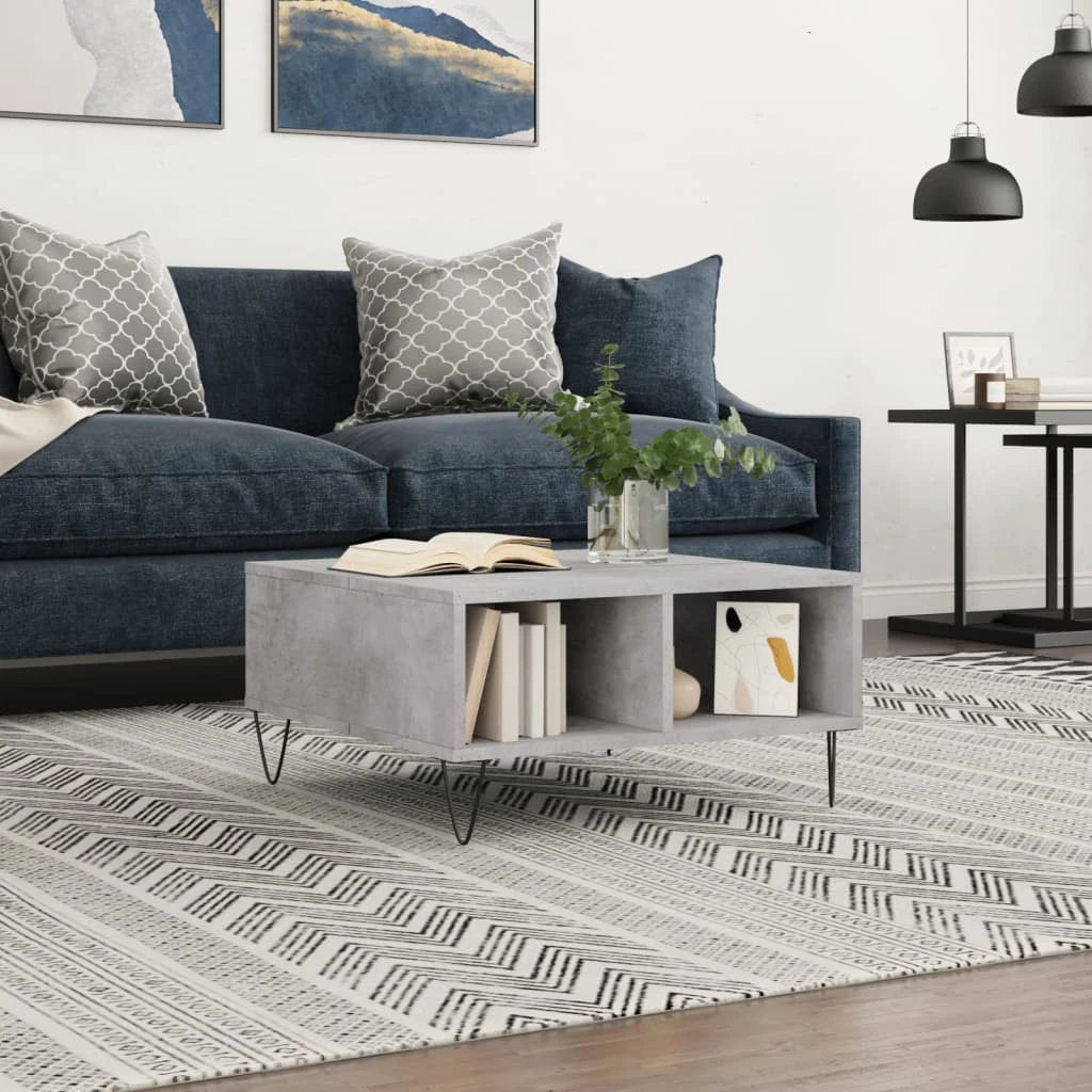 VidaXL Coffee Table 60x60x30 Engineered Wood Living Room by vidaXL