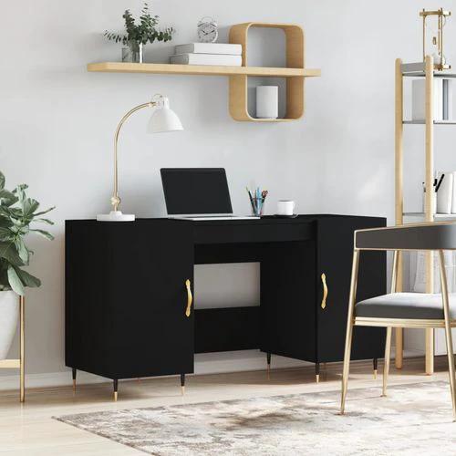 vidaXL Desk 140x50x75 cm Engineered Wood with Ample Storage for Home Office Professionals by vidaXL