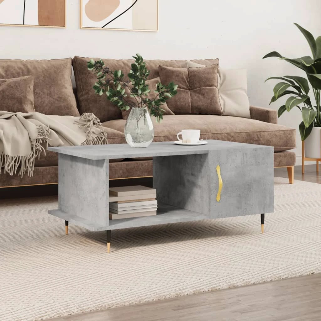 VidaXL Coffee Table 90x50x40 cm Engineered Wood Storage by vidaXL