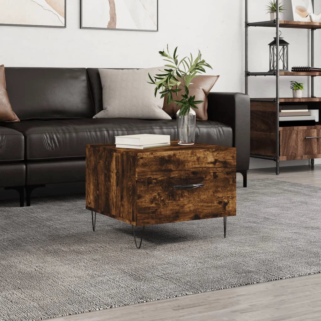 VidaXL Coffee Table 50x50x40cm Engineered Wood Living Room by vidaXL