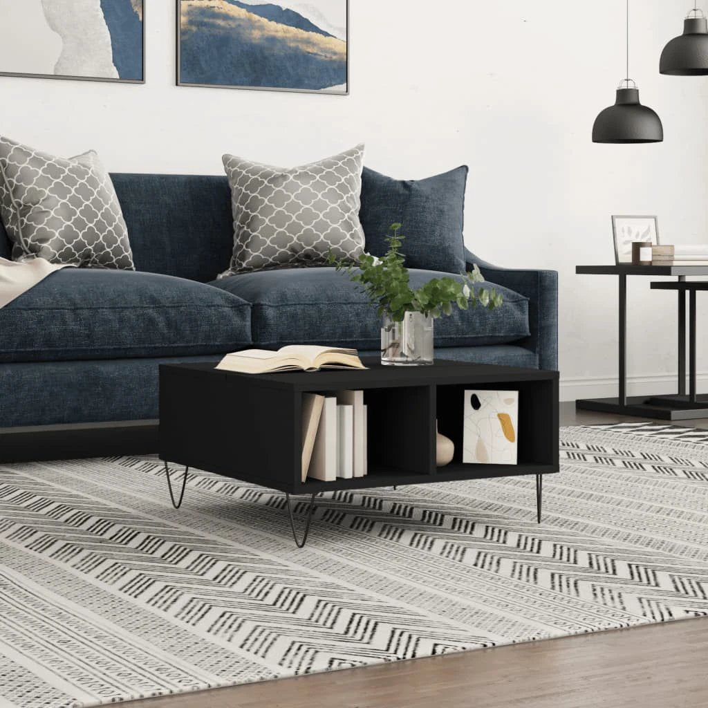 VidaXL Coffee Table 60x60x30 Engineered Wood Living Room by vidaXL