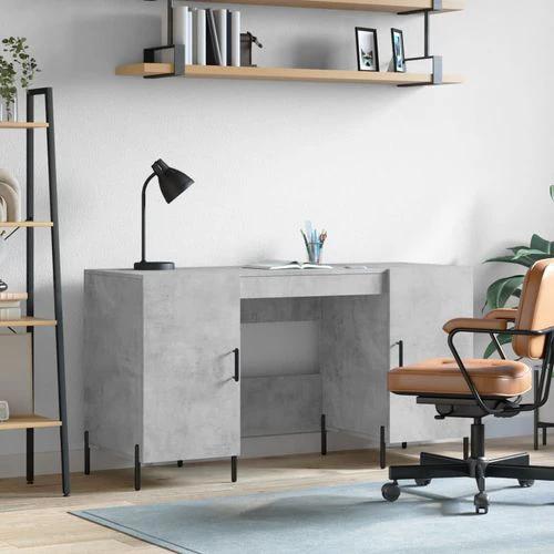 vidaXL vidaXL Desk White 140x50x75 cm Engineered Wood with Ample Storage - Uncategorized Desk