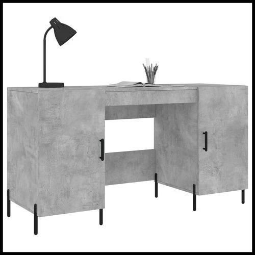 vidaXL vidaXL Desk White 140x50x75 cm Engineered Wood with Ample Storage - Uncategorized Desk