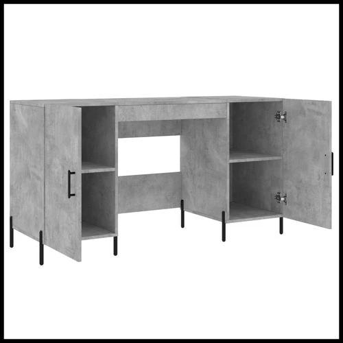 vidaXL vidaXL Desk White 140x50x75 cm Engineered Wood with Ample Storage - Uncategorized Desk