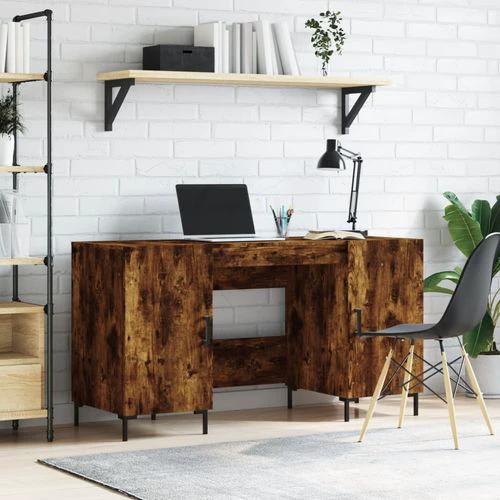 vidaXL vidaXL Desk 140x50x75 cm Engineered Wood with Ample Storage for Home Office Use - Uncategorized Desk