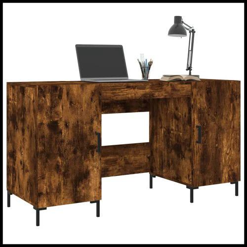 vidaXL vidaXL Desk 140x50x75 cm Engineered Wood with Ample Storage for Home Office Use - Uncategorized Desk