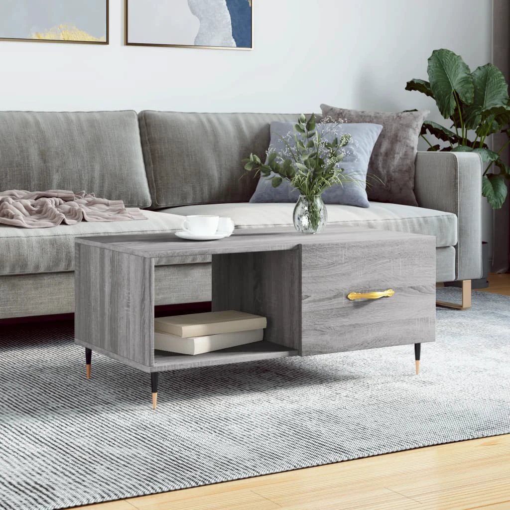 VidaXL Coffee Table 90x50x40 cm Engineered Wood Living Room by vidaXL