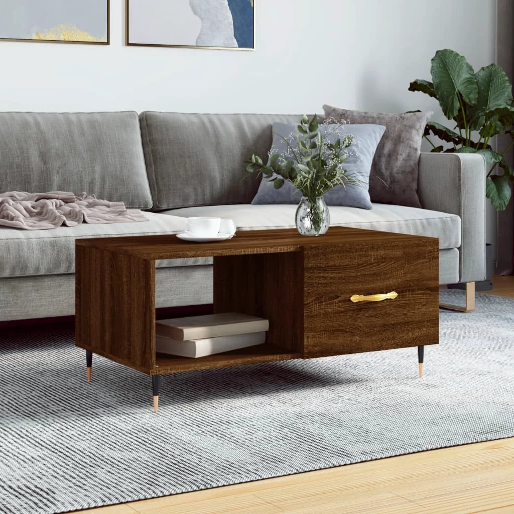 VidaXL Coffee Table 90x50x40 cm Engineered Wood Living Room by vidaXL