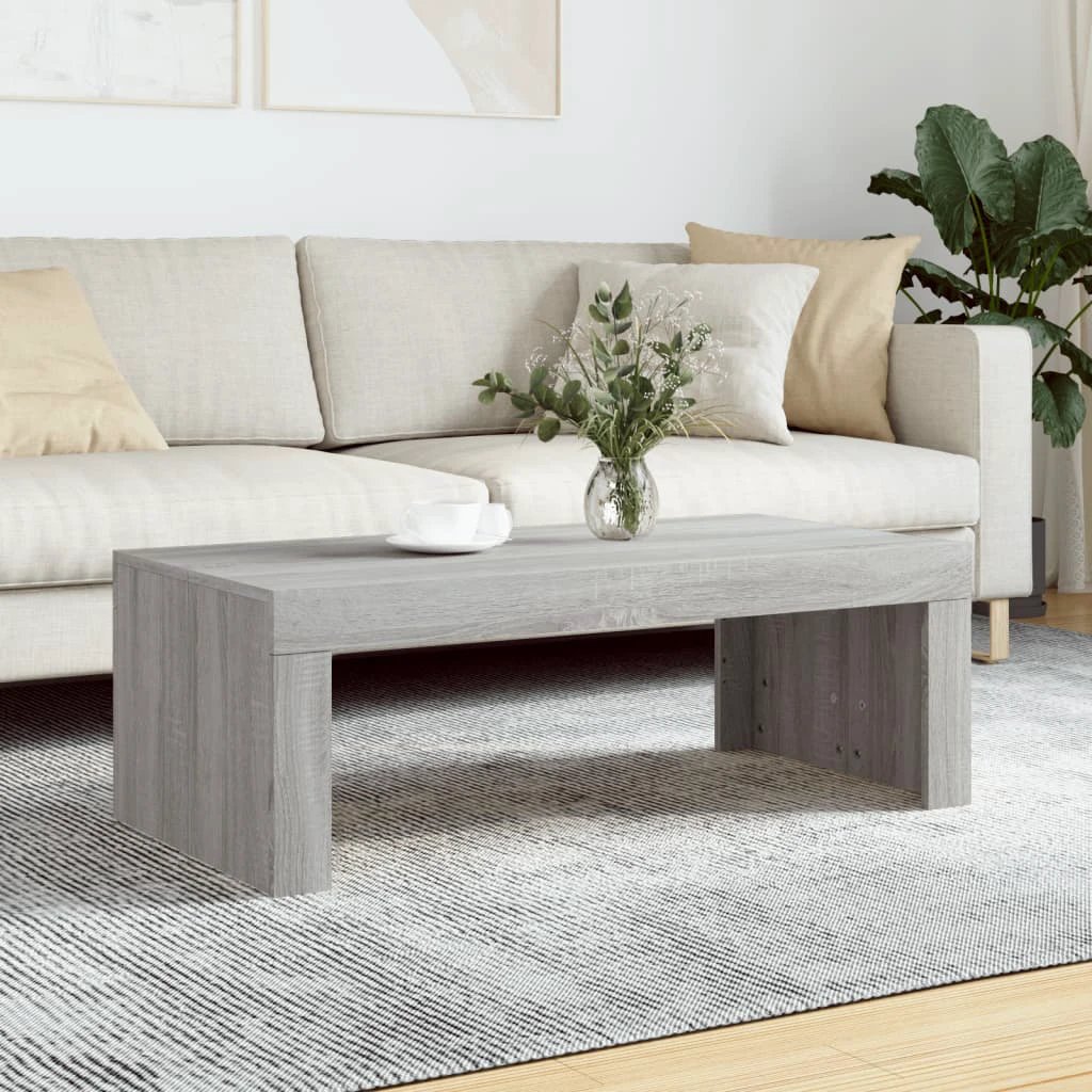VidaXL Coffee Table 102x50x36 Engineered Wood Living Room by vidaXL
