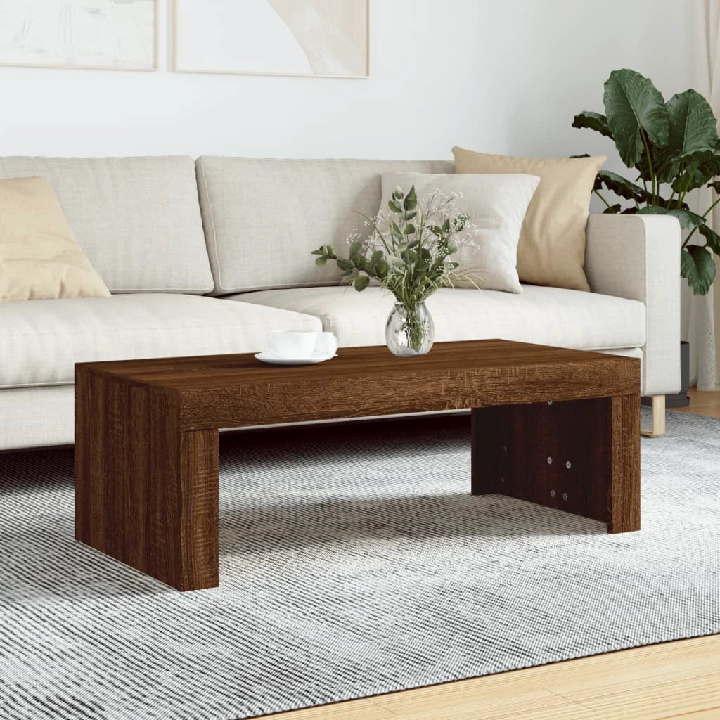 VidaXL Coffee Table 102x50x36 Engineered Wood Living Room by vidaXL