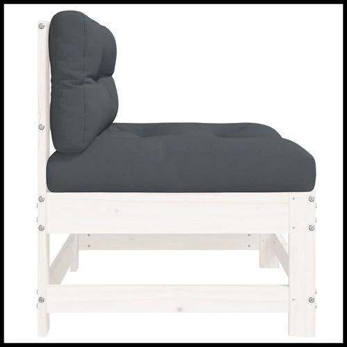 vidaXL Corner Sofa with Cushions 2-Seater Solid Pine Wood for Outdoor Relaxation and Comfort by vidaXL
