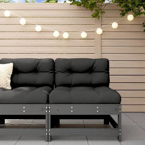 vidaXL Corner Sofa with Cushions 2-Seater Solid Pine Wood for Outdoor Relaxation and Comfort by vidaXL