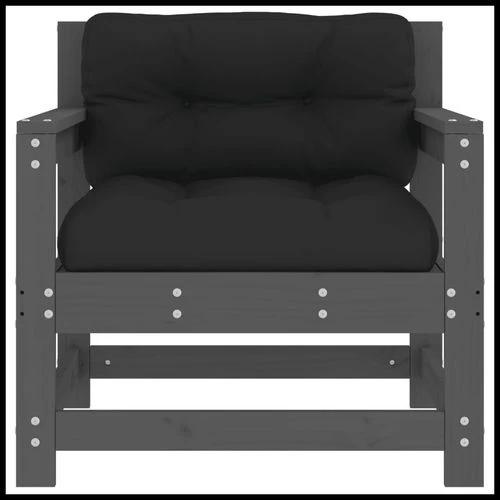 vidaXL vidaXL Corner Sofa with Cushions 2-Seater Solid Pine Wood for Outdoor Relaxation and Comfort - Garden Sofa Sets