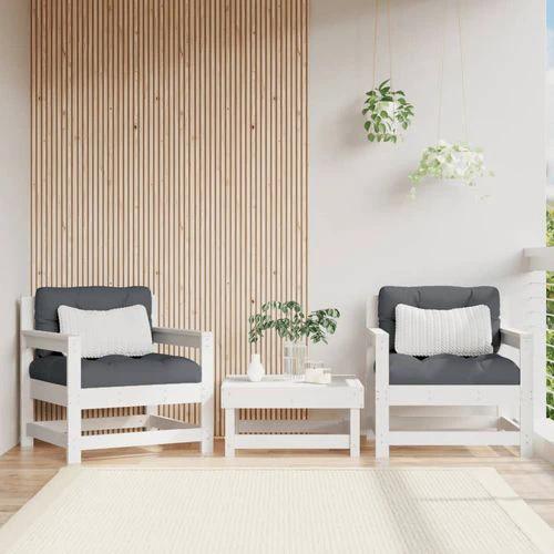 vidaXL Corner Sofa with Cushions 2-Seater Solid Pine Wood for Outdoor Relaxation and Comfort by vidaXL