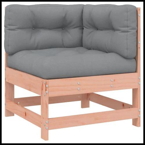 vidaXL vidaXL Corner Sofa with Cushions 2-Seater Solid Pine Wood for Outdoor Relaxation and Comfort - Garden Sofa Sets