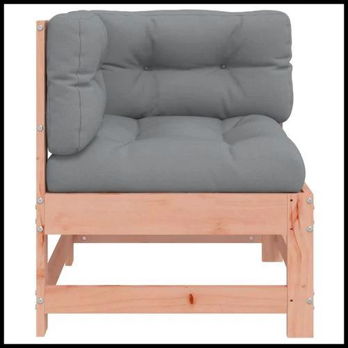 vidaXL vidaXL Corner Sofa with Cushions 2-Seater Solid Pine Wood for Outdoor Relaxation and Comfort - Garden Sofa Sets