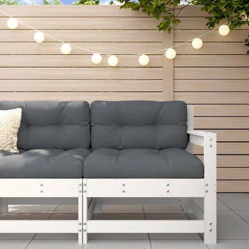 vidaXL Corner Sofa with Cushions 2-Seater Solid Pine Wood for Outdoor Relaxation and Comfort by vidaXL