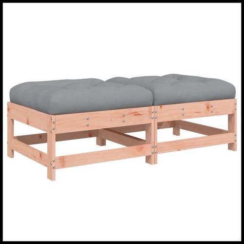 vidaXL Corner Sofa with Cushions 2-Seater Solid Pine Wood for Outdoor Relaxation and Comfort by vidaXL