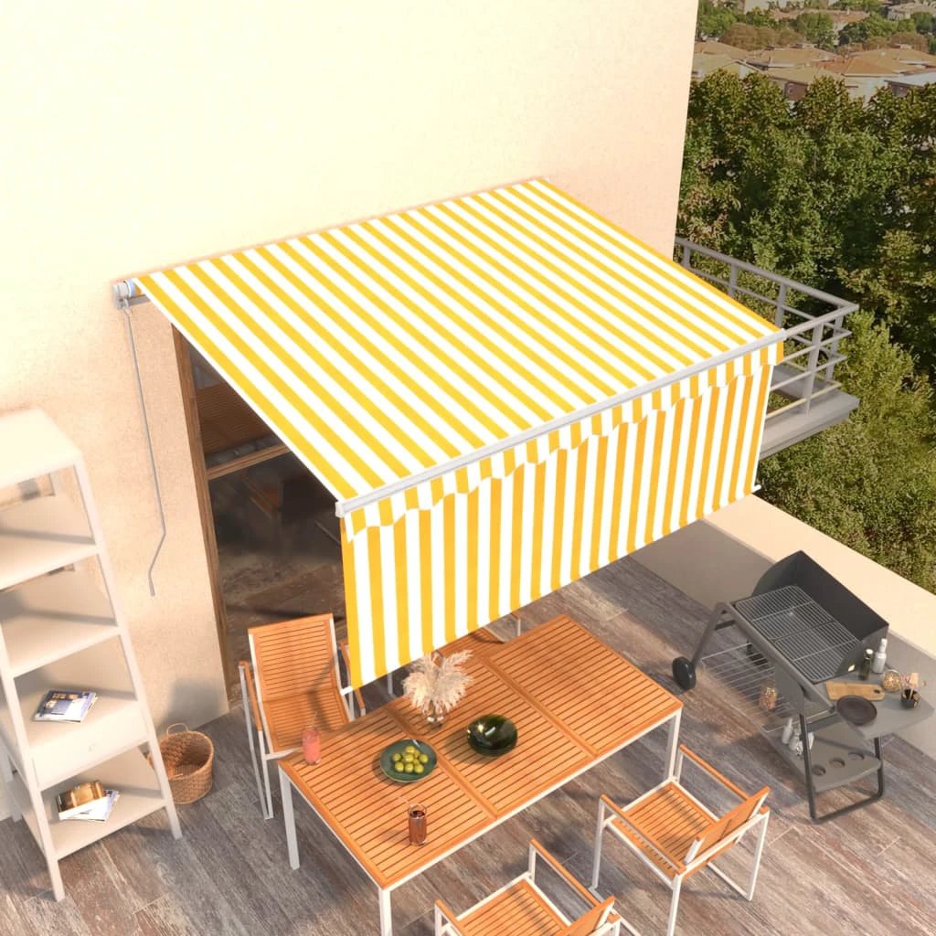 vidaXL VidaXL Awning 3x2.5m Blue White Outdoor - Cover