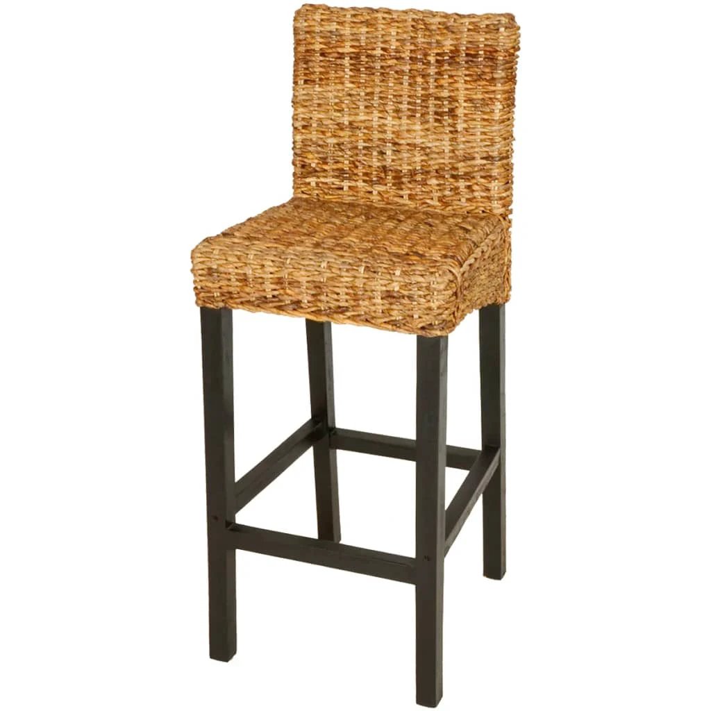 vidaXL vidaXL Bar Stools 2 pcs Abaca -