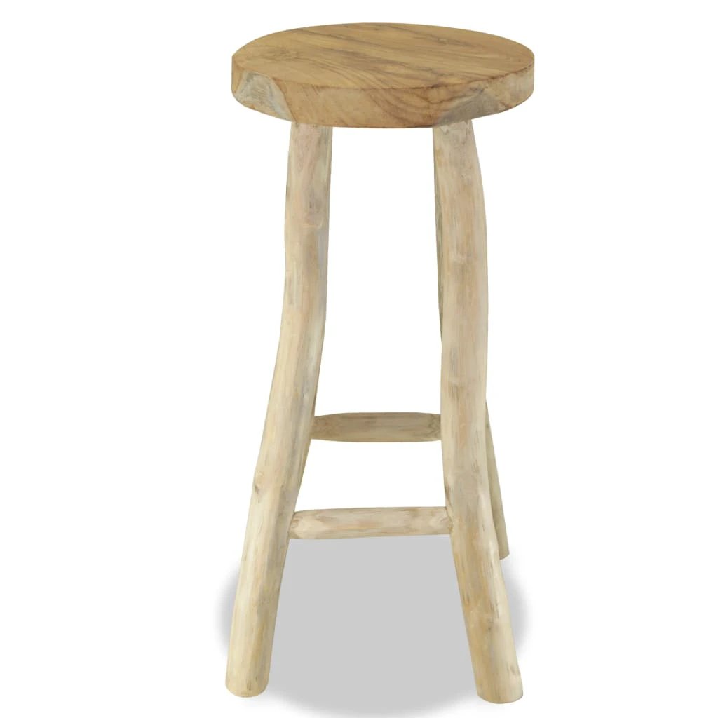 vidaXL Bar Stool Solid Teak Wood by vidaXL