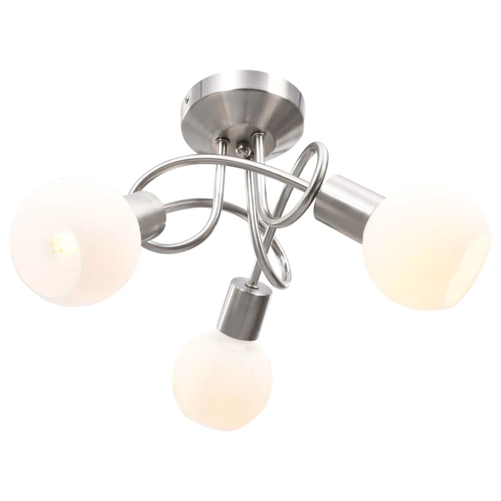 VidaXL Ceiling Lamp 3-Bulb Ceramic Shades Lounge by vidaXL
