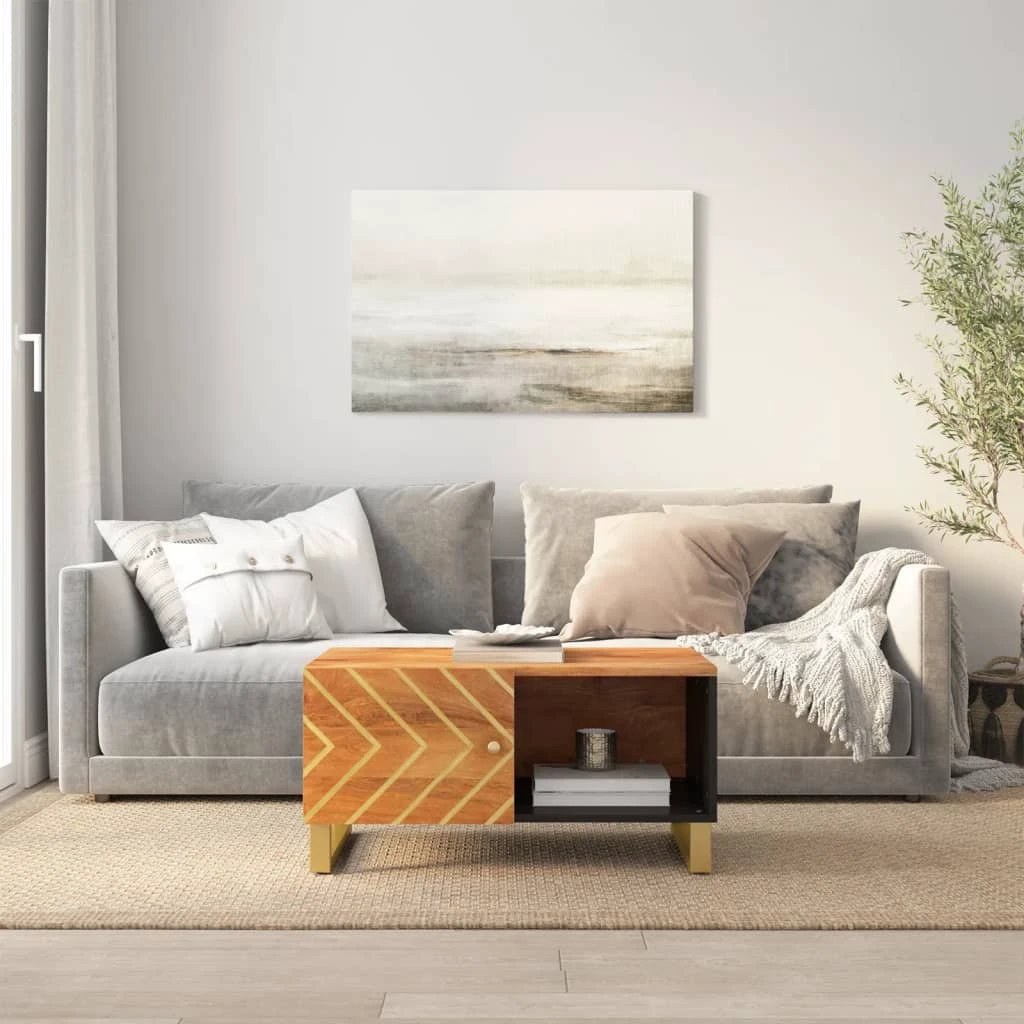 VidaXL Coffee Table 80x50x40cm Solid Mango Home by vidaXL
