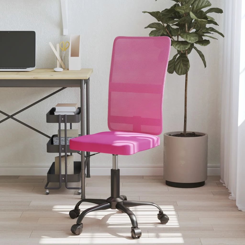 vidaXL VidaXL Office Chair Black Mesh With Adjustable Height Ergonomic Lumbar Support For Home Office - Office Chair
