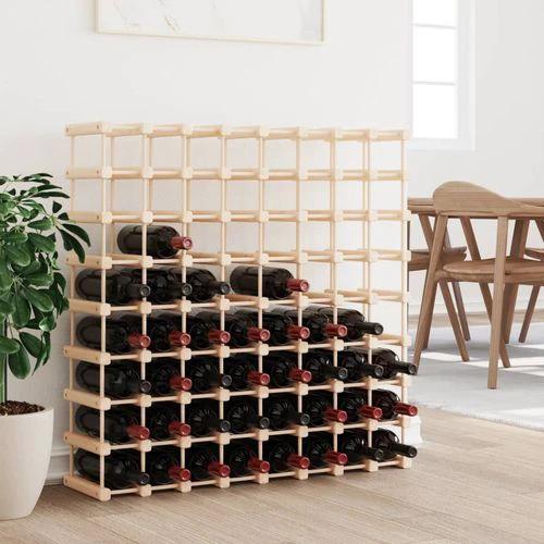 vidaXL Wine Rack for 12 Bottles 36x23x36 cm Solid Pine Wood for Elegant Wine Storage and Display by vidaXL