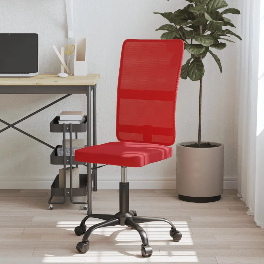 vidaXL VidaXL Office Chair Black Mesh With Adjustable Height Ergonomic Lumbar Support For Home Office - Office Chair