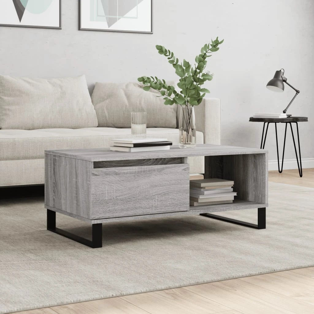 vidaXL Coffee Table 90x50x36.5 Engineered Wood Living Room by vidaXL
