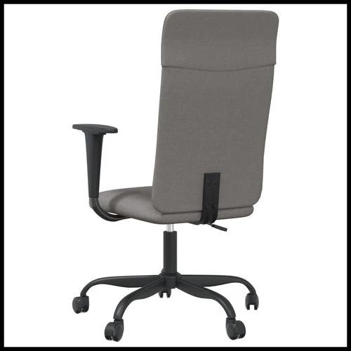 vidaXL vidaXL Office Chair Light Grey Fabric with Adjustable Height for Home Office Professionals - Office Chair