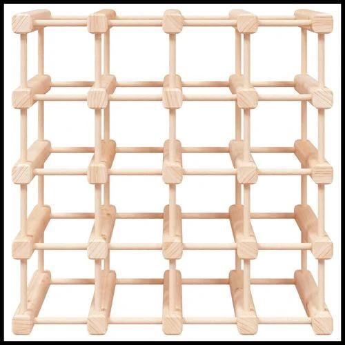 vidaXL Wine Rack for 12 Bottles 36x23x36 cm Solid Pine Wood for Elegant Wine Storage and Display by vidaXL