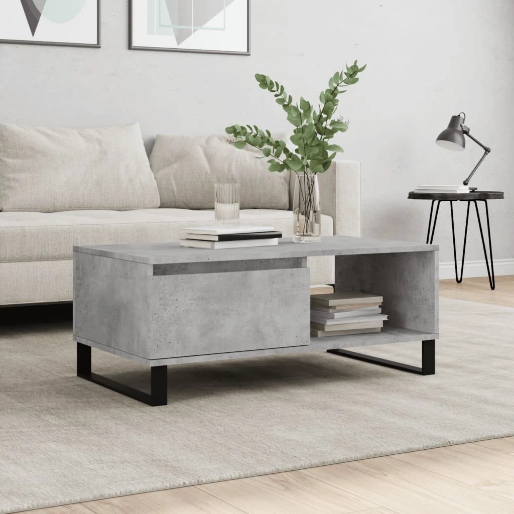 vidaXL Coffee Table 90x50x36.5 Engineered Wood Living Room by vidaXL