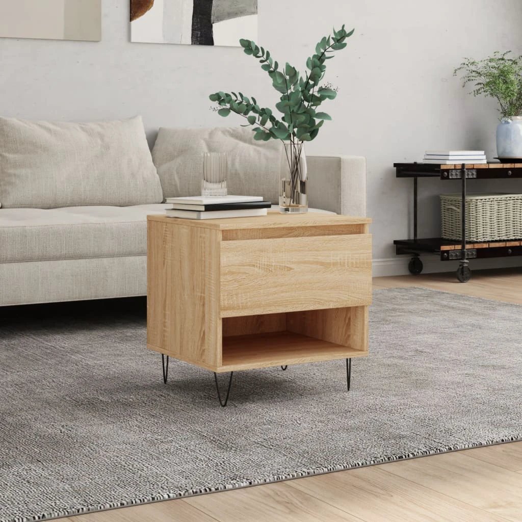 vidaXL VidaXL Coffee Table 50x46x50 cm Engineered Wood Moisture Resistant Finish Living Room - Coffee Table