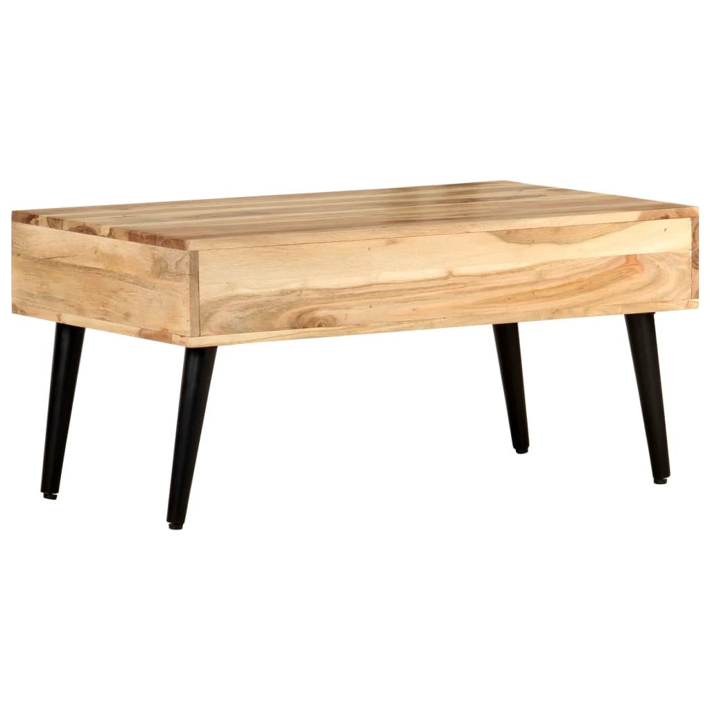vidaXL VidaXL Coffee Table 88x50x42 cm Solid Acacia Wood With Smooth Grain For Living Room - Coffee Table