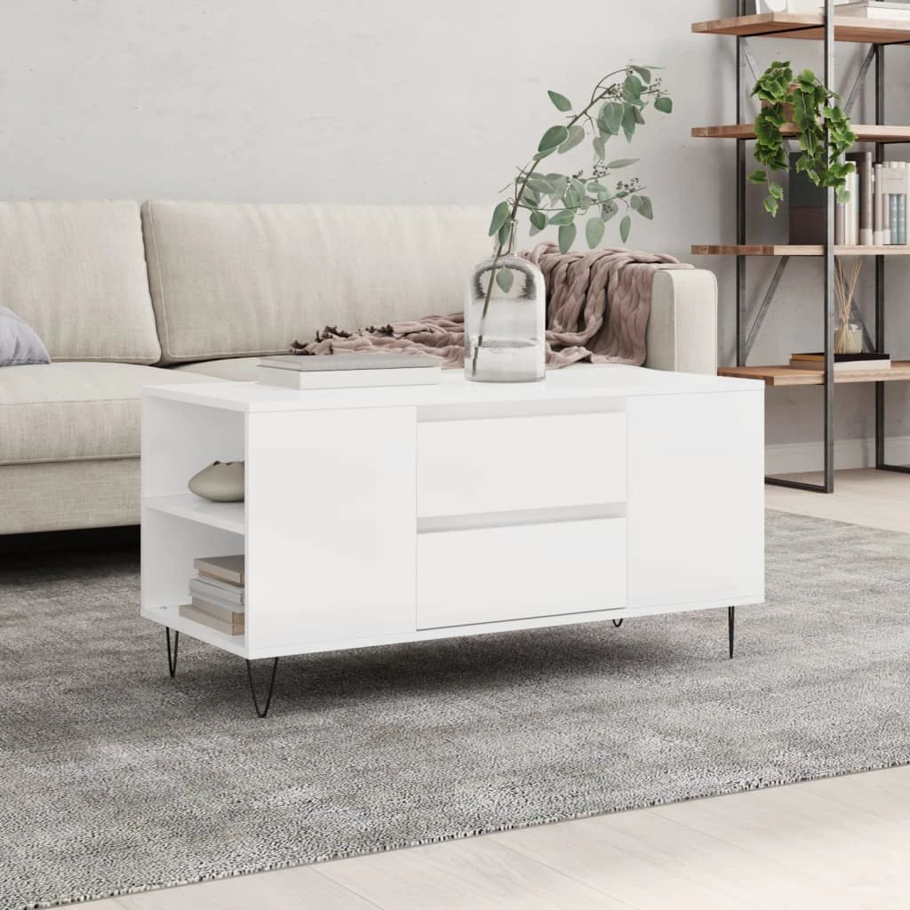 vidaXL VidaXL Coffee Table 102x44.5x50 Engineered Wood Living Room - Coffee Table