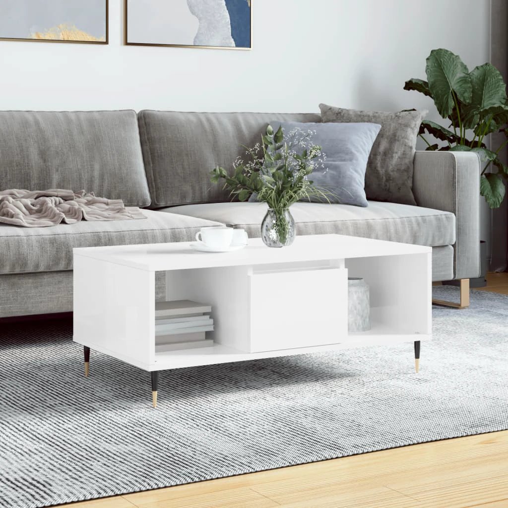 vidaXL VidaXL Coffee Table 90x50x36.5 Cm EngineeredWood LivingRoom - Coffee Table