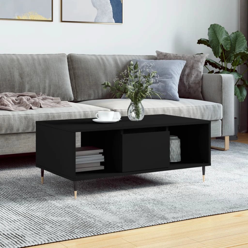 vidaXL VidaXL Coffee Table 90x50x36.5 Cm EngineeredWood LivingRoom - Coffee Table