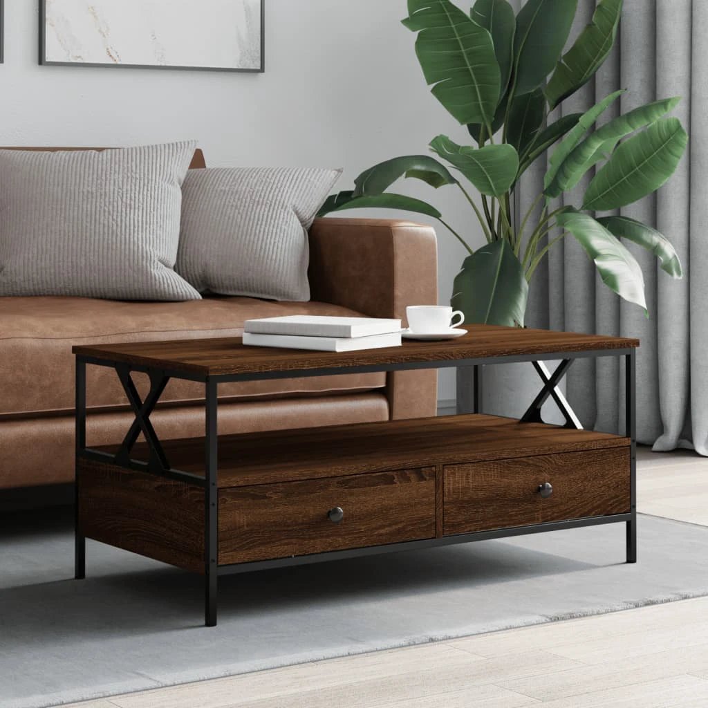vidaXL VidaXL Coffee Table 100x51x45 cm Engineered Wood Living Room - Coffee Table