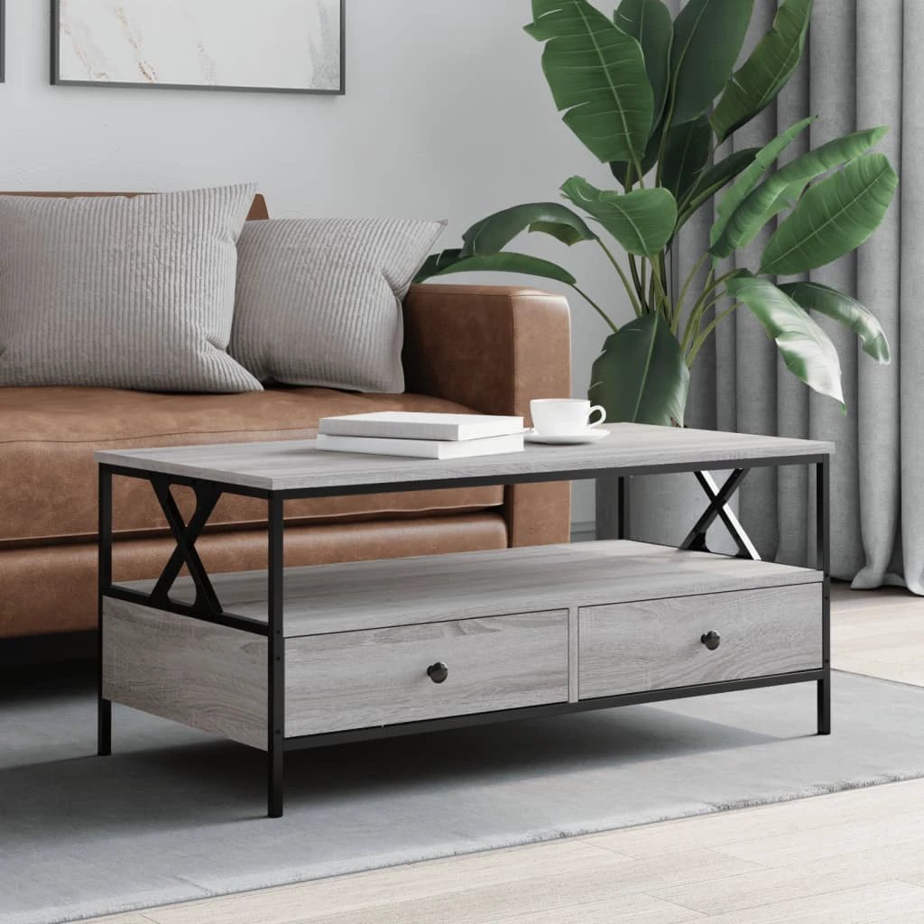 vidaXL VidaXL Coffee Table 100x51x45 cm Engineered Wood Living Room - Coffee Table