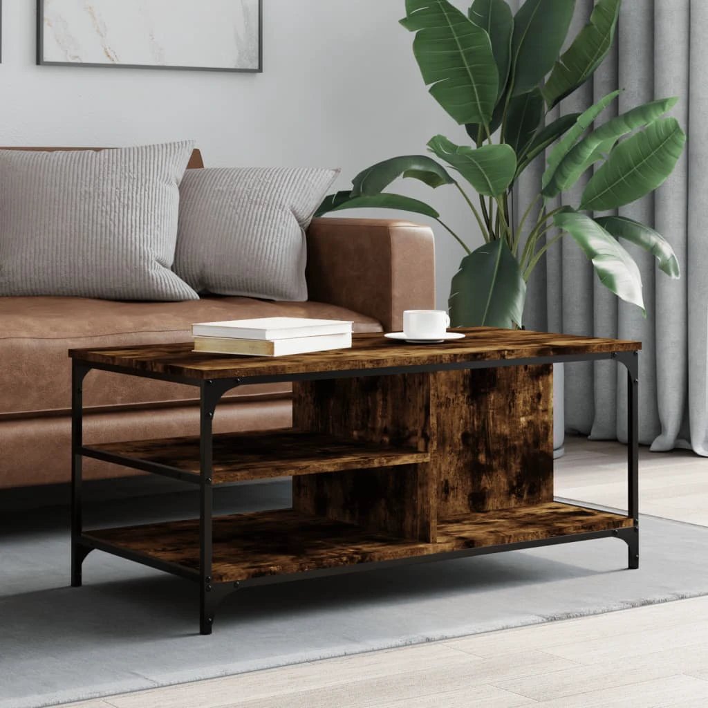vidaXL VidaXL Coffee Table 100x50x45 cm Black Finish Living Room - Coffee Table
