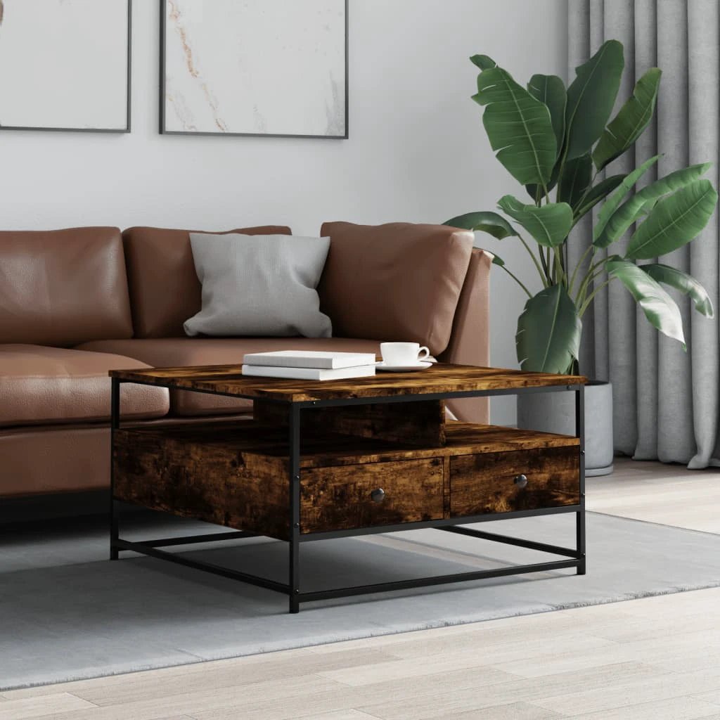 vidaXL VidaXL Coffee Table 100x51x45 Cm Engineered Wood Black Home - Coffee Table