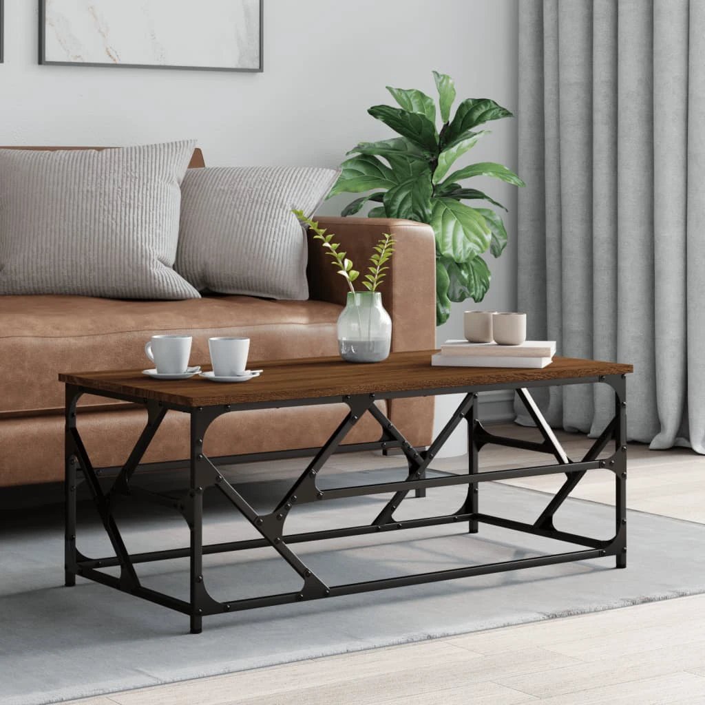 vidaXL VidaXL Coffee Table 45x45x47.5 cm Engineered Wood Moisture Resistant Living Room Decor - Coffee Table