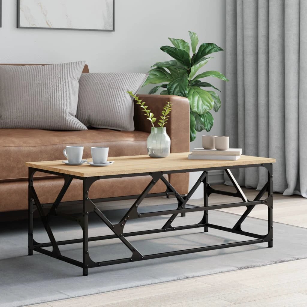 vidaXL VidaXL Coffee Table 45x45x47.5 cm Engineered Wood Moisture Resistant Living Room Decor - Coffee Table