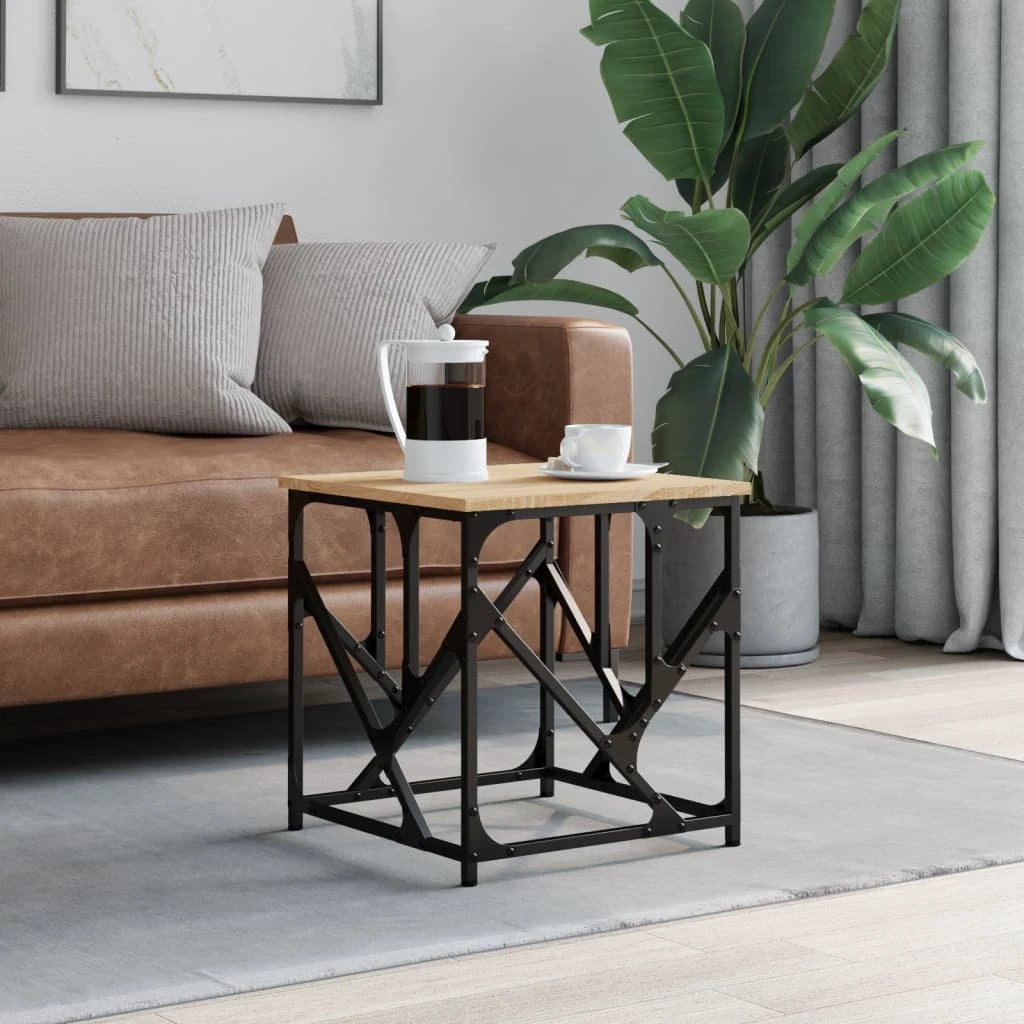 vidaXL VidaXL Coffee Table 45x45x47.5 cm Engineered Wood Moisture Resistant Living Room Decor - Coffee Table